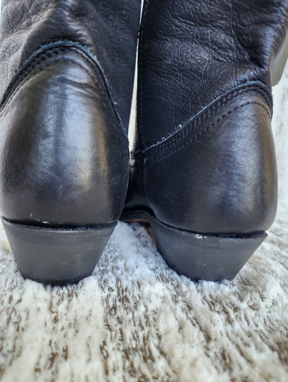 NWT Masterson Western Cowgirl Boots Black Leather #RB887 | Women's Size 12 - Picture 5 of 11